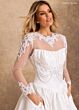 Rachel Allan RB4260 Bubble Hem Basque Waist Strapless Bridal Dress