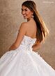 Rachel Allan RB6205 Front Bow Strapless Applique Bridal Gown
