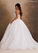 Rachel Allan RB6207 Slim Strap Front Bow Lace Bridal Gown