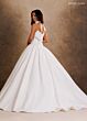 Rachel Allan RB6208 Sheer Side Pleated Skirt Bridal Gown