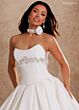 Rachel Allan RB6208 Sheer Side Pleated Skirt Bridal Gown