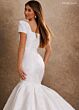 Rachel Allan RB7030 Square Neck Short Sleeve Mermaid Bridal Gown