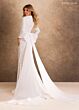 Rachel Allan RB7031 Lace Square Neck Long Sleeve Bridal Gown