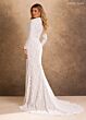 Rachel Allan RB7031 Lace Square Neck Long Sleeve Bridal Gown