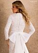 Rachel Allan RB7031 Lace Square Neck Long Sleeve Bridal Gown
