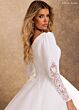 Rachel Allan RB7032 Long Sleeve Ruffle Skirt Bridal Gown