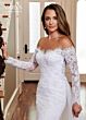 Rachel Allan MB4009 Long Sleeve Panel Tran Wedding Dress