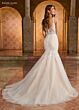 Rachel Allan RB2173 Plunging Neck Trumpet Silhouette Bridal Gown