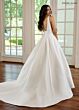 Rachel Allan RB2177 Pleated Skirt Side Pocket Wedding Gown