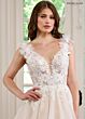 Rachel Allan RB2178 Applique Strap Scoop Back Bridal Gown