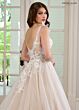 Rachel Allan RB2178 Applique Strap Scoop Back Bridal Gown