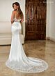 Rachel Allan RB3186 Scoop Back Drape Skirt Wedding Gown