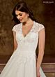 Rachel Allan RB3193 Cap Sleeve Illusion Back Bridal Gown