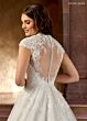 Rachel Allan RB3193 Cap Sleeve Illusion Back Bridal Gown