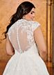 Rachel Allan RB3193 Cap Sleeve Illusion Back Bridal Gown