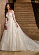 Rachel Allan RB3196 Off-The-Shoulder Long Sleeve Wedding Dress