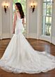 Rachel Allan RB4174 Plunging Sides Removable Streamer Bridal Gown