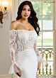 Rachel Allan RB4178 Off-The-Shoulder Illusion Sleeve Bridal Dress
