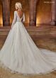 Rachel Allan RB4180 V-Neck Illusion Sleeve Bridal Dress