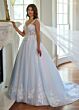 Rachel Allan RB4182 Sweetheart Neck Sheer Cape Wedding Dress