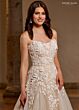 Rachel Allan RB5042 Curved Neck A-Line Bridal Dress