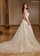 Rachel Allan RB5042 Curved Neck A-Line Bridal Dress