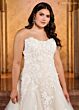 Rachel Allan RB5042 Curved Neck A-Line Bridal Dress
