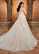 Rachel Allan RB5042 Curved Neck A-Line Bridal Dress