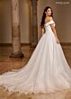 Rachel Allan RB5046 Pleated Off-The-Shoulder Wedding Gown
