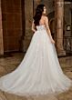 Rachel Allan RB5053 Straight Neck Two-Way Wedding Gown