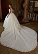 Rachel Allan 6364 Illusion Back Petal Train Bridal Gown