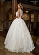 Rachel Allan 6364 Illusion Back Petal Train Bridal Gown