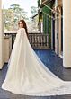 Rachel Allan M781 Matching Cape Strapless Mermaid Wedding Gown