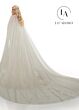 Rachel Allan M781 Matching Cape Strapless Mermaid Wedding Gown