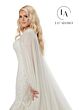 Rachel Allan M781 Matching Cape Strapless Mermaid Wedding Gown