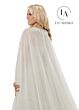Rachel Allan M781 Matching Cape Strapless Mermaid Wedding Gown