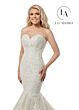 Rachel Allan M781 Matching Cape Strapless Mermaid Wedding Gown