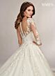 Rachel Allan MB3079 Sheer Back Illusion Bateau Neck Bridal Dress