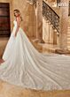 Rachel Allan MB4129 Removable Train V-Neck Sleeveless Bridal Gown