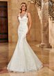 Rachel Allan MB4129 Removable Train V-Neck Sleeveless Bridal Gown