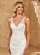 Rachel Allan MB4129 Removable Train V-Neck Sleeveless Bridal Gown