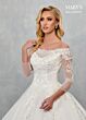 Rachel Allan MB6072 Sheer Sleeve Off-The-Shoulder Lace Wedding Gown