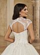 Rachel Allan MB6089 Cap Sleeve Scallop Hem Bridal Dress