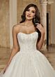 Rachel Allan MB6089 Cap Sleeve Scallop Hem Bridal Dress