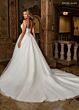 Rachel Allan RB2200 Applique Waist Plunging Neck Bridal Dress