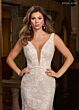 Rachel Allan RB2201 V-Back Illusion Side Sleeveless Bridal Dress