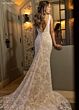 Rachel Allan RB2201 V-Back Illusion Side Sleeveless Bridal Dress