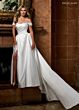 Rachel Allan RB2213 Beaded Strap Pleated A-Line Wedding Gown