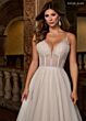 Rachel Allan RB3210 Plunging Neck Pearl Beaded Wedding Dress