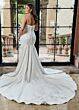Rachel Allan RB3211 Plunging Neck Satin Trumpet Wedding Dress